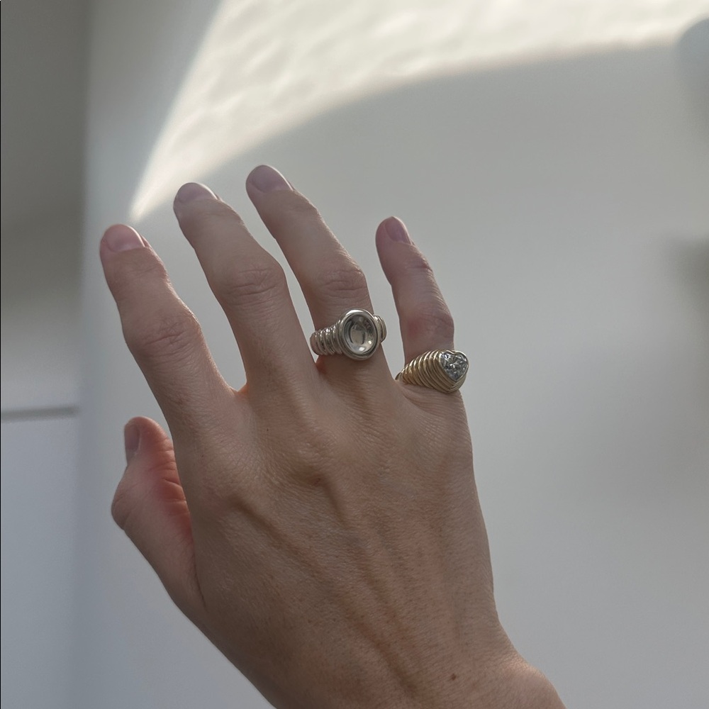 Sterling Silver Signet Ring - Polished Silver Finish